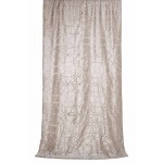 Hudson Silver Silk Curtain Panel